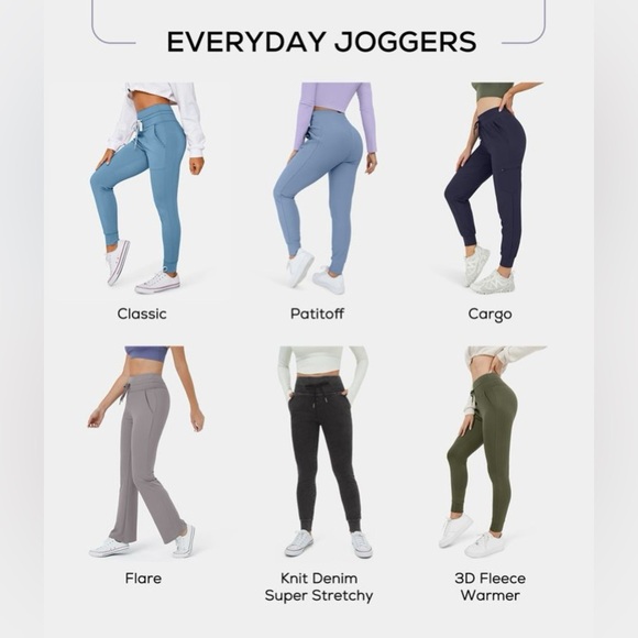 Halara TALL Airy High Waisted Drawstring Cool Touch Joggers-UPF50+ | NEW/NWT!🖤 - Picture 2 of 12